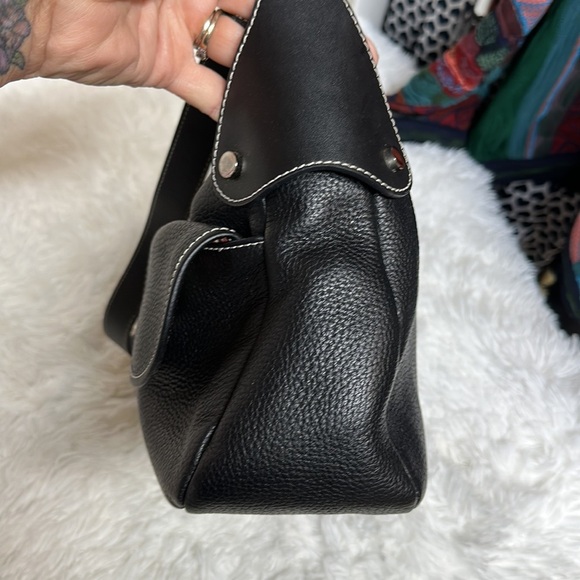 Max New York Black Leather Hobo Bag - Picture 4 of 12
